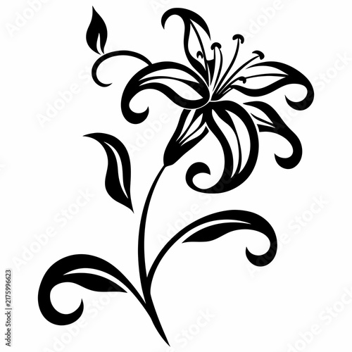 Naklejka Lily flower
