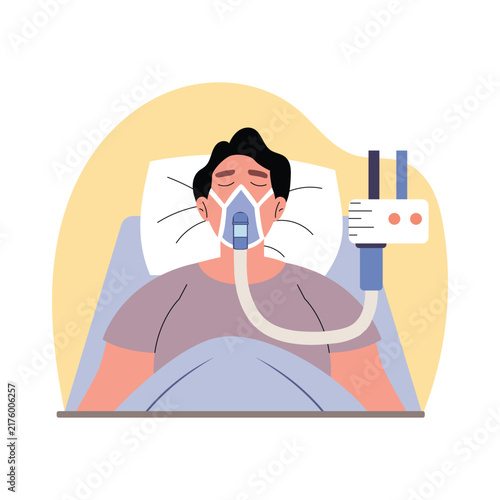 Breathing Exercises Vector Illustration EPS File 