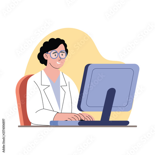 Lab Research Vector Illustration EPS File 
