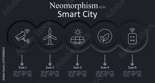 Foto Smart City set icon