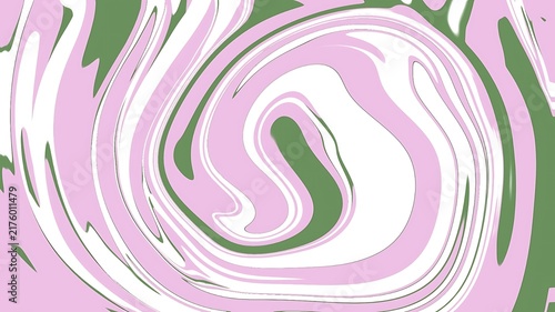 Abstract Fluid Marble Texture Background with Pastel Pink and Green Swirls for Modern Design
