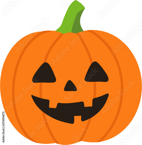 Jack-o'-lantern pumpkin vector illustration