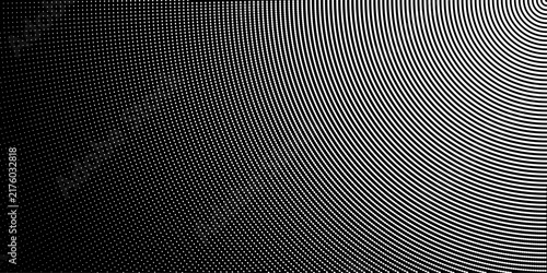 Abstract black halftone pattern background. Dotted tone transition and clean contrast. Modern vector design for website header, wallpaper and marketing.