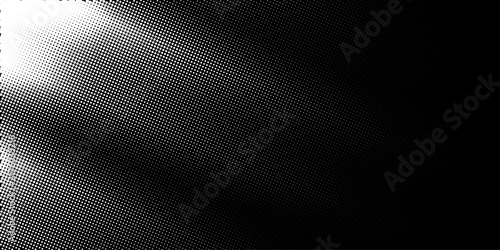 Abstract black halftone pattern background. Monochrome dot gradient with smooth flow. Creative vector design for presentation, marketing and digital design.
