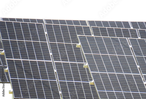 Solar panels. Alternative clean green energy concept