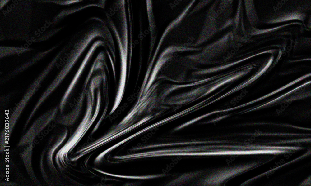 Fototapeta premium Abstract black fabric texture with light reflections