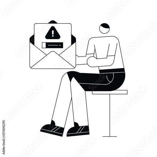 Email Threat Vector Illustration Eps 10 File