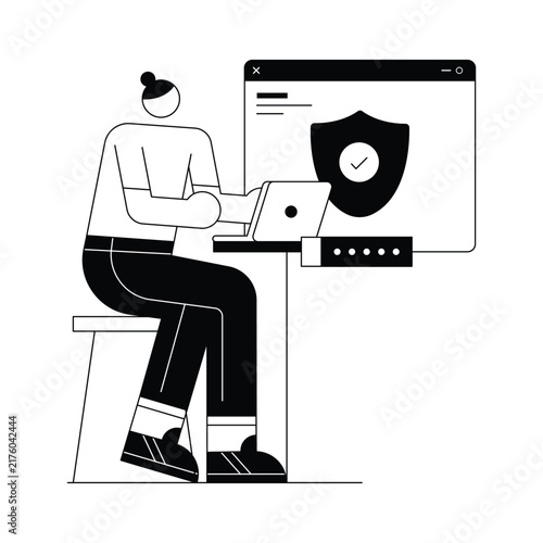 Web Protection Vector Illustration Eps 10 File