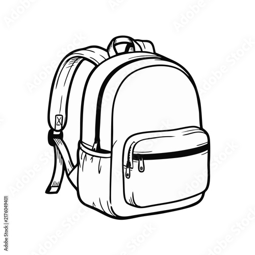 Rugged School Backpack With Adjustable Straps And Zipper Compartments For Daily Commute And Travel Use Ideal Carry Gear For Students Or Hikers Seeking A Reliable Container For Carrying Personal