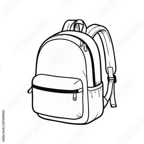 Classic School Rucksack Design For Carrying Books And Daily Essentials During Outdoor Travel Adventures While Walking Through Busy Streets Or Commuting To College Work Or Academic Learning
