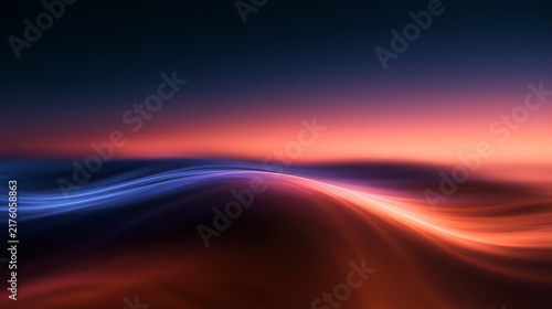 Abstract Flowing Wave of Light Glowing Gradient Background
