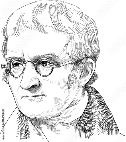 фотографія John Dalton was an English chemist, physicist, and meteorologist whose work laid the foundations of modern atomic theory and stoichiometric chemistry