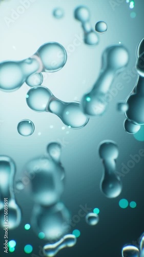 Microscopic probiotics bacteria for digestive health and treatment. 3d rendering.