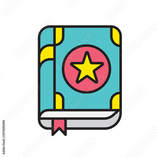 Obraz na plátne Magical Spellbook Icon