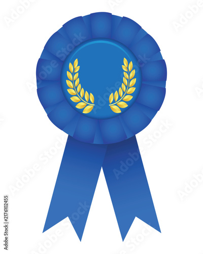 Plakat Blue award icon, vector illustration