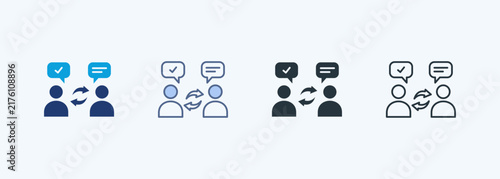 Peer Feedback Multiple Style Icon Collection