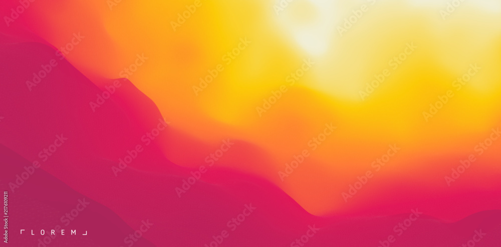 Obraz premium Desert dunes sunset landscape. Abstract background with dynamic effect. Creative design with vibrant gradients. Illustration for brochure, poster, card, presentation, flyer or banner.