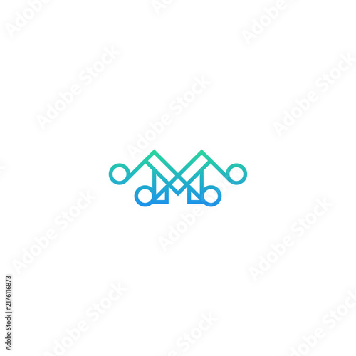 M music note company logo.