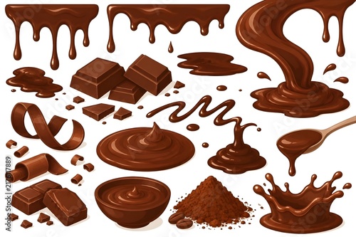 Melted of chocolate