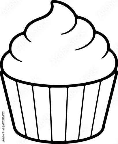Cupcake Clipart Isolated on Transparent Background