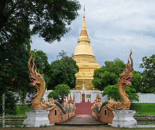 Wat Phra Kaeo Don Tao Suchadaram a beautiful temple in Lampang Province, Thailand.