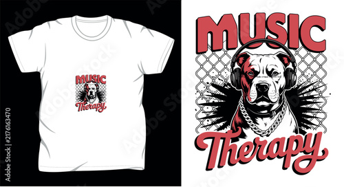 Dog graphic vector art t-shirt design print template