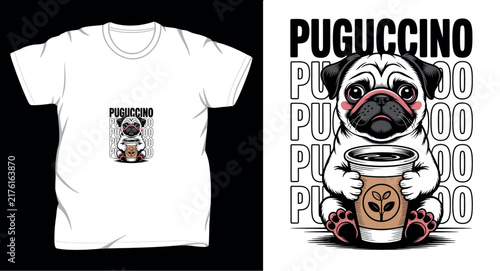 Dog graphic vector art t-shirt design print template