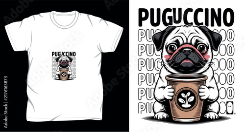 Dog graphic vector art t-shirt design print template