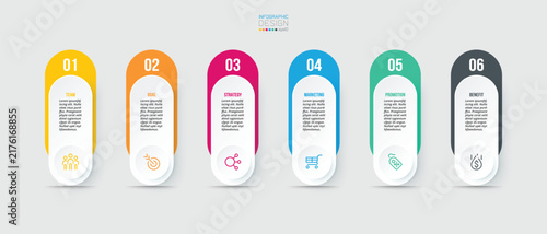 Business or marketing infographic template.