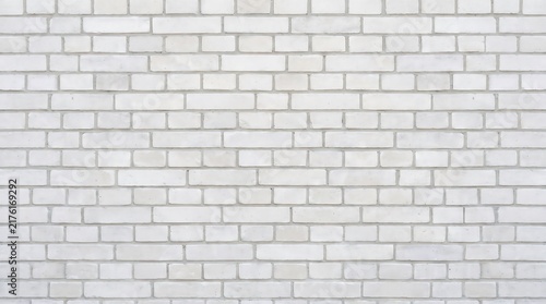 Whitewashed Brick Wall Texture Background with Light Gray Rustic Surface