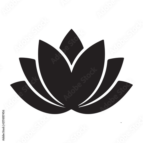Diwali Lotus Flowers vector silhouette illustration concept design collection