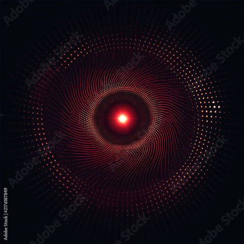 A circle with the glow quot in the dark
