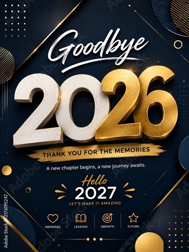 Fototapeta 2027Happy new year 