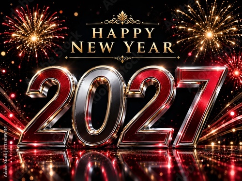 Obraz na płótnie 2027 new year 