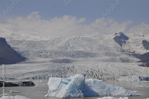 Glacier vatnajökull in Iceland, vatnajökull national park