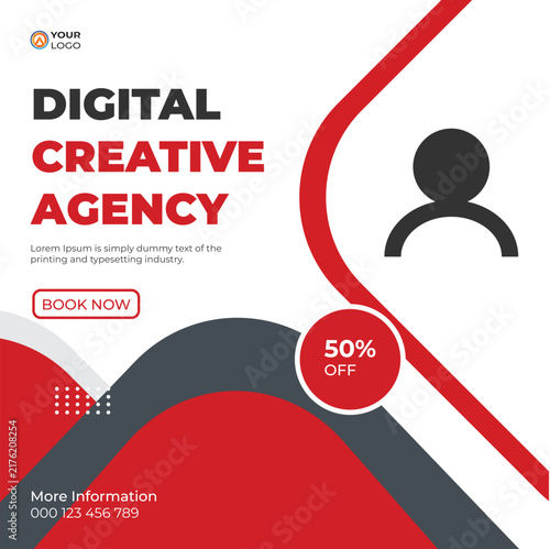 Modern Digital Creative Agency Business Flyer Template