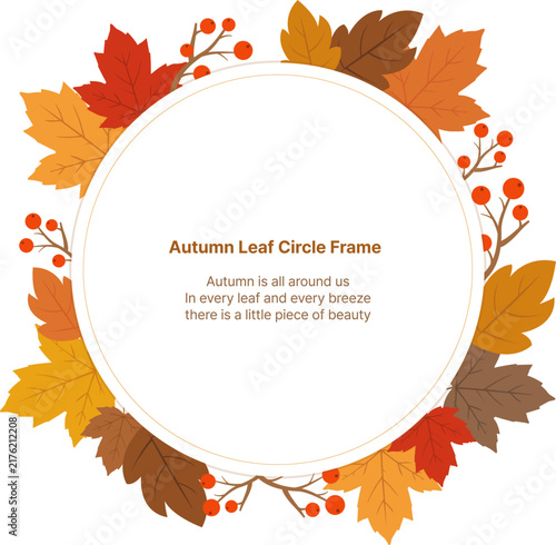 autumn leaf frame
