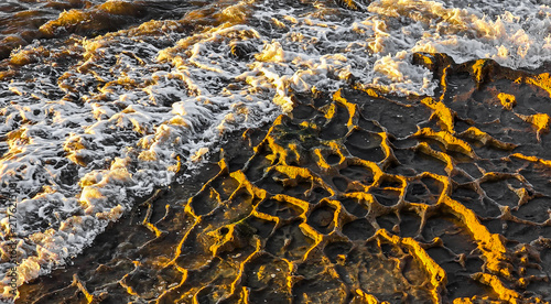 Atlantic waves on volcanic coast of Gran Canaria, Spain
