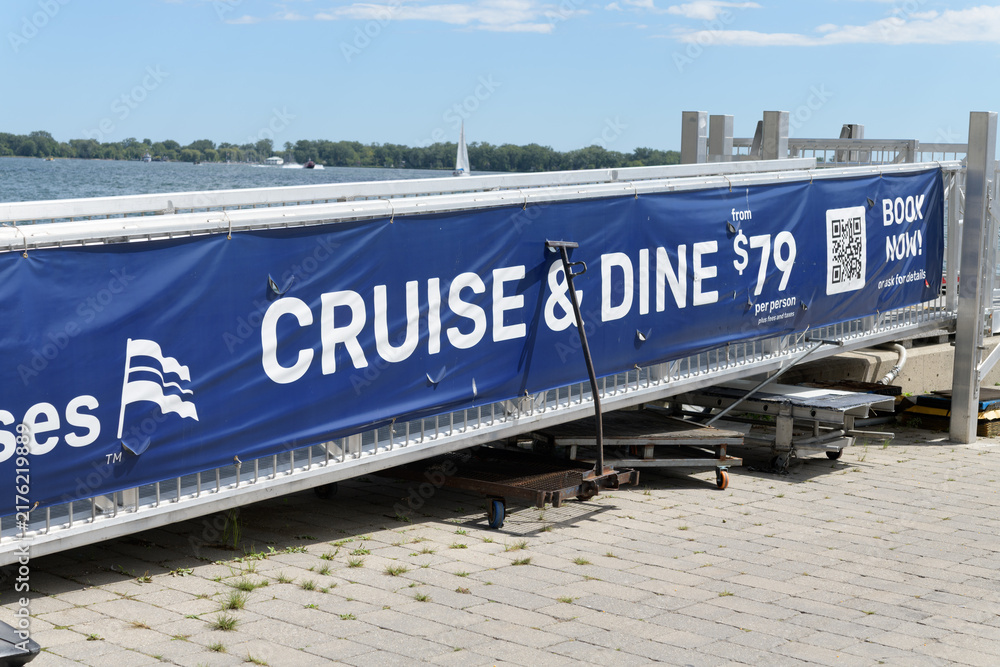 Obraz premium banner of City Cruises (Cruise & Dine offer) at Harbourfront, Toronto