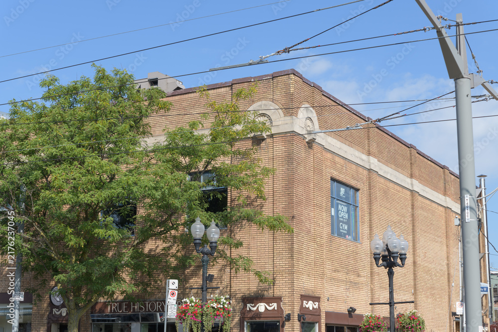 Obraz premium historic cinema now location of True History Brewing, a brewpub, 1154 St Clair Av W, Toronto