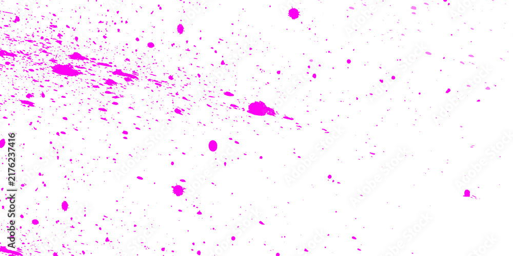 Naklejka premium Pink paint splatter isolated on white background for artistic graphic design elements
