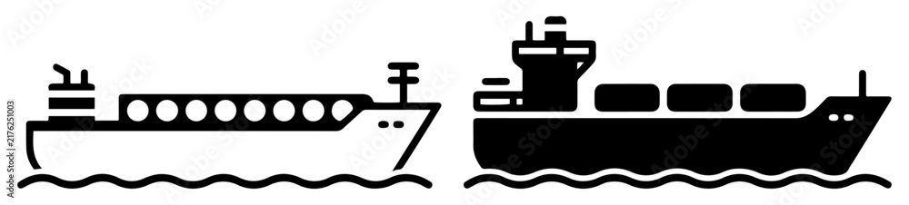 Obraz premium lng tanker ship icon vector