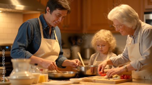 Caring adult helping an elderly woman with a simple home activity in warm natural light representing supportive relationships family caregiving companionship dignity and active aging