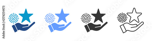 Photography STRIVE icon set multiple style collection