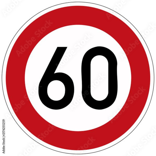 Konstfotografi speed limit sign