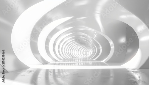 abstract light background tunnel 3D