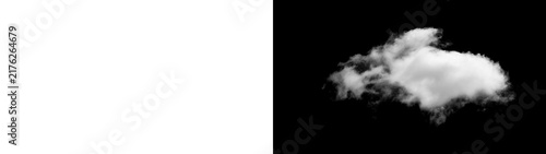 Fotografía Realistic cloud overlay with black preview and transparent PNG version, ready for sky editing, photo compositing and atmospheric design