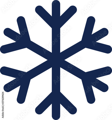 Snowflake minimal line vector icon