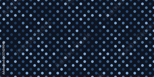 Seamless Blue Polka Dot Pattern
