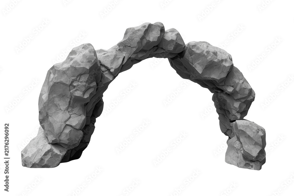 Fototapeta premium Rugged gray stone arch formation